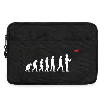 Evolution des Menschen Drohne Pilot - Laptoptasche 13" - Schwarz - Vorne