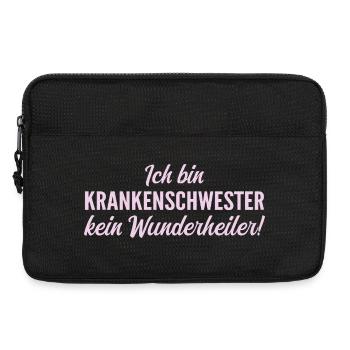 Ich bin Krankenschwester, kein Wunderheiler! - Laptoptasche 13" - Schwarz - Vorne