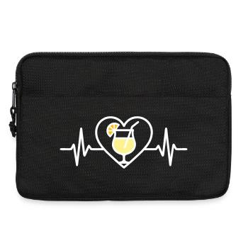 Piña Colada Herz Tropischer Cocktail - Laptoptasche 13" - Schwarz - Vorne