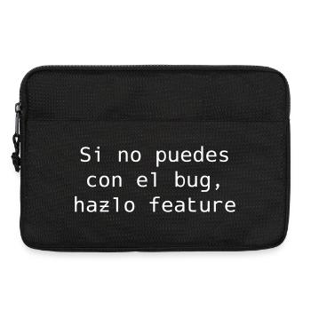 Wenn Sie mit dem Fehler nicht umgehen können, machen Sie ihn zu einer Funktion - Laptoptasche 13" - Schwarz - Vorne
