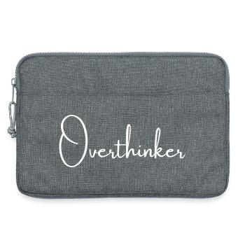 Overthinker | Greysoul Thoughts - Laptoptasche 13" - Grau meliert - Vorne
