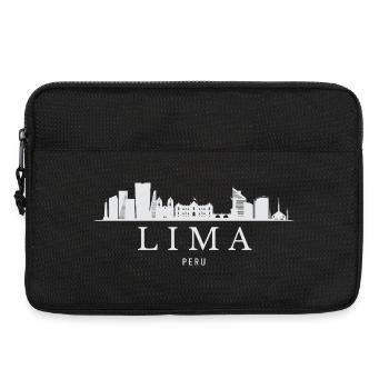 Lima Skyline, Lima Peru - Laptop bag 13" - black - Front