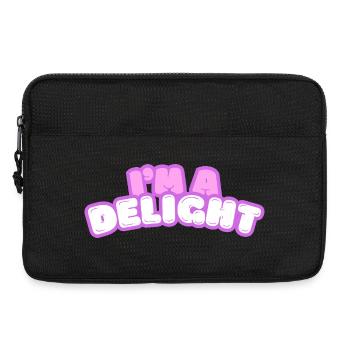 Im Delight Bubble Text - Laptop bag 13" - black - Front