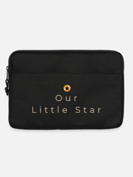 Our Little Star - Minimalist Baby Design - Laptop bag 13" - black