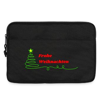 Frohe Weihnachten - Minimalistisch - Laptoptasche 13" - Schwarz - Vorne