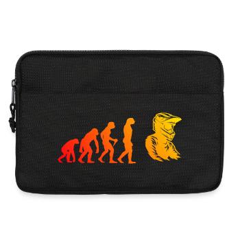 Une inspiration sympa du motocross - Sacoche pour ordinateur portable 13 pouces - noir - Devant