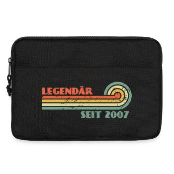 19. Geburtstag Legendär Seit 2007 Jahrgang - Laptoptasche 13" - Schwarz - Vorne