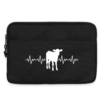 Bauer Calf ECG Heartbeat - Laptop bag 13" - black - Front