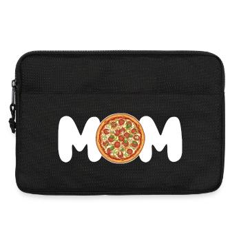 Mama Pizzaliebhaberin lustiges Geschenk für sie - Laptoptasche 13" - Schwarz - Vorne