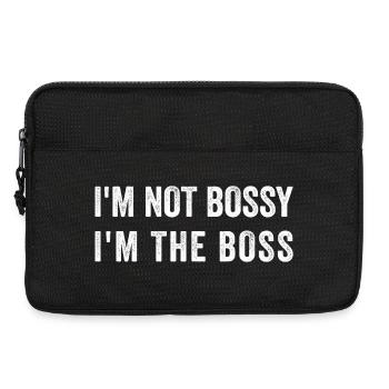 I'M NOT BOSSY I'M THE BOS-S - Laptop bag 13" - black - Front