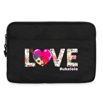 Hawaiian Ukulele Uke Love - Laptoptasche 13" - Schwarz - Vorne