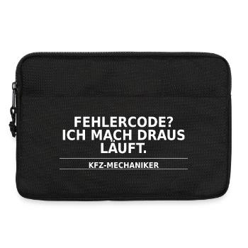KFZ-Mechaniker – Fehlercode? Ich mach’s laufend - Laptoptasche 13" - Schwarz - Vorne