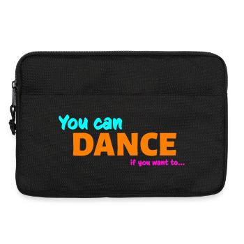 You can dance - Sacoche pour ordinateur portable 13 pouces - noir - Devant