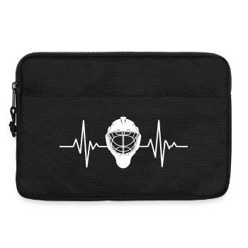 Herzschlag Footballhelm - Laptoptasche 13" - Schwarz - Vorne