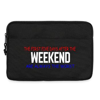 Weekend Blues: The First Five Days - Laptop bag 13" - black - Front