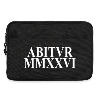 Abitur 2026 - Abitur - Roman numerals - Latin - Laptop bag 13" - black - Front