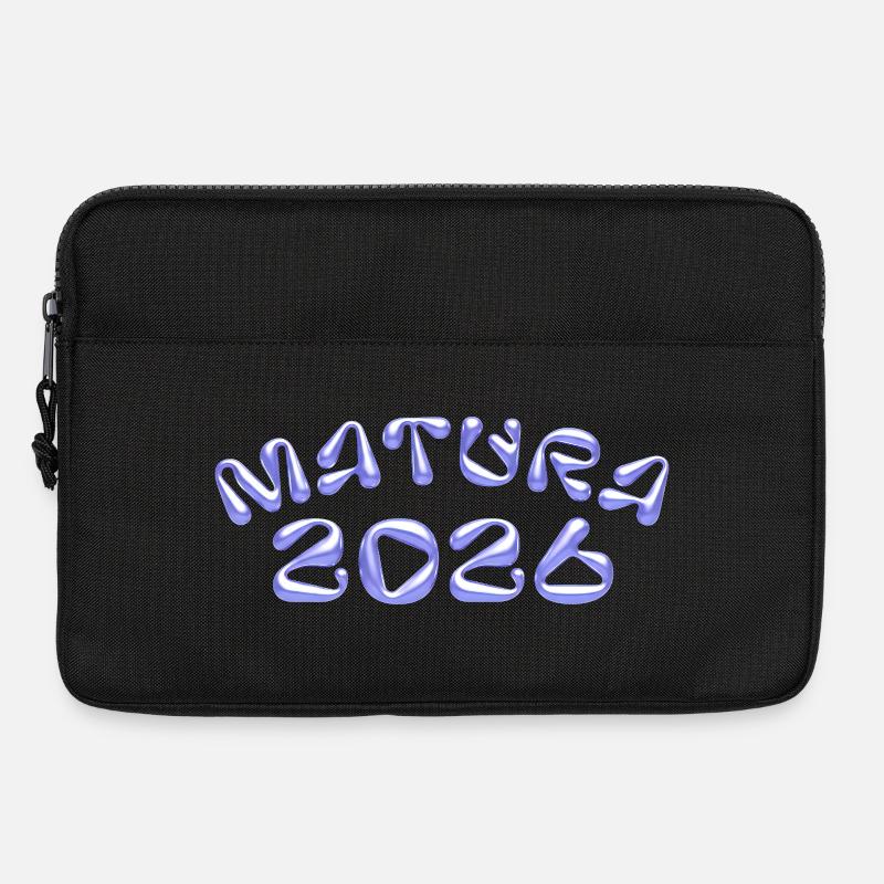 Matura 2026 Neon Blau - Laptoptasche 13" - Schwarz