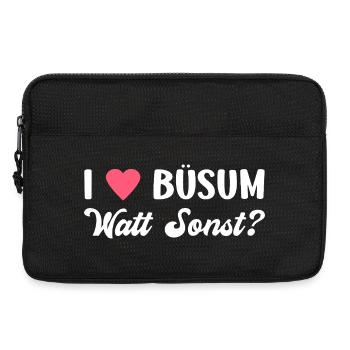 BÜSUM WATT OTHERWISE? North Sea Holidays Fun - Laptop bag 13" - black - Front