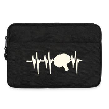Heartbeat Broccoli - Laptop bag 13" - black - Front