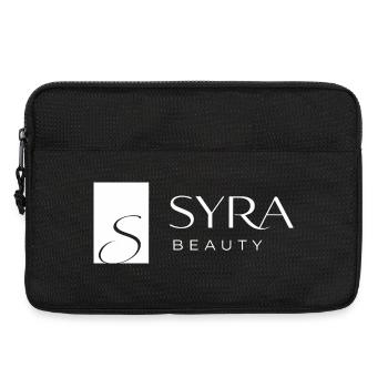 Logo SYRA Beauty : Minimalisme élégant - Sacoche pour ordinateur portable 13 pouces - noir - Devant