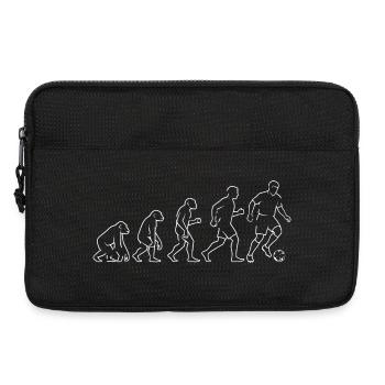 Evolution Fußball Kick Fußball Fan - Laptoptasche 13" - Schwarz - Vorne