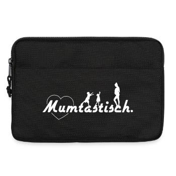 Mum-tastique - Dire blanc - Sacoche pour ordinateur portable 13 pouces - noir - Devant