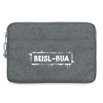 Beisl-Bua – Viennese dialect cult saying - Laptop bag 13" - heather grey - Front