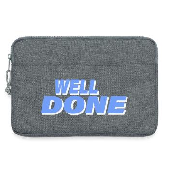 WELL DONE - Laptoptasche 13" - Grau meliert - Vorne