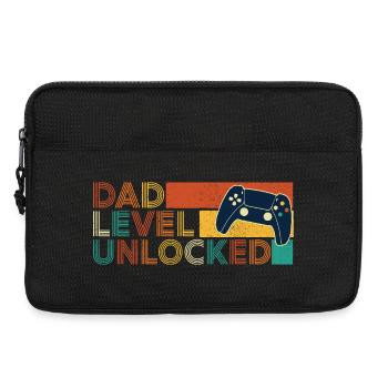 Dad Level Unlocked Gamer Father Humor - Laptop bag 13" - black - Front