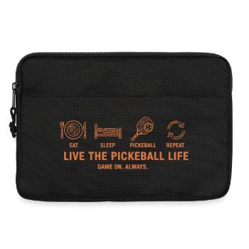 Pickleball Mange Sommeil Répète Joueur drôle Amour - Sacoche pour ordinateur portable 13 pouces - noir - Devant