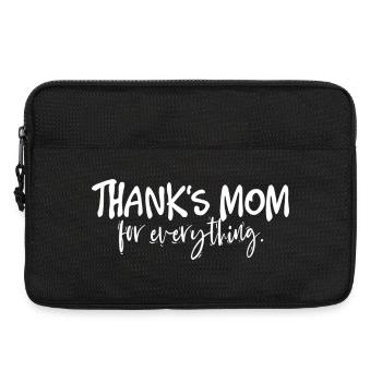 Danke, Mama. Du bist mein Heldenherz, liebe Kunst. - Laptoptasche 13" - Schwarz - Vorne
