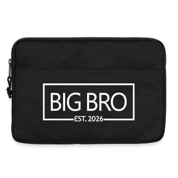 Big Bro Est. 2026 Bruder Schwangerschaftsankündigung - Laptoptasche 13" - Schwarz - Vorne