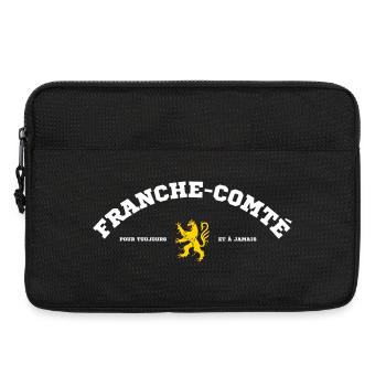 Franche Comte Pour Toujours Et A Jamais T-Shirt... - Sacoche pour ordinateur portable 13 pouces - noir - Devant