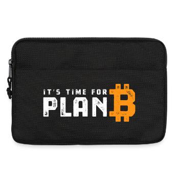Bitcoin - It's time for Plan B - Krypto Geschenk - Laptoptasche 13" - Schwarz - Vorne