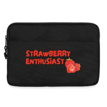 Strawberry Enthusiast - Laptoptasche 13" - Schwarz - Vorne
