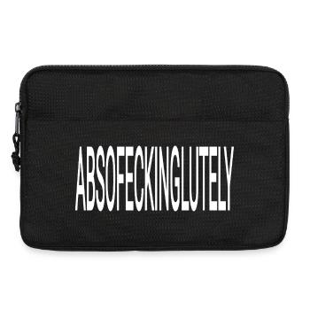 Lustiges Wort  für coole  - Laptoptasche 13" - Schwarz - Vorne