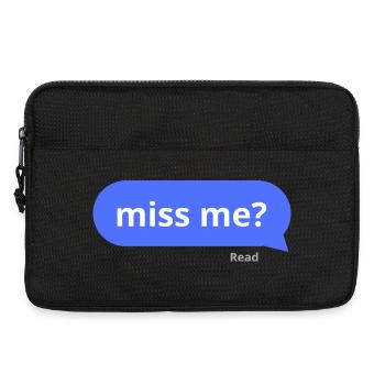 Je t’ai manqué ? - Sacoche pour ordinateur portable 13 pouces - noir - Devant