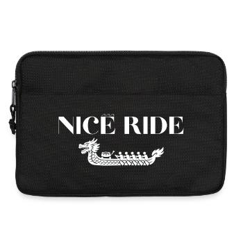 Nice dragon boat ride - Laptop bag 13" - black - Front