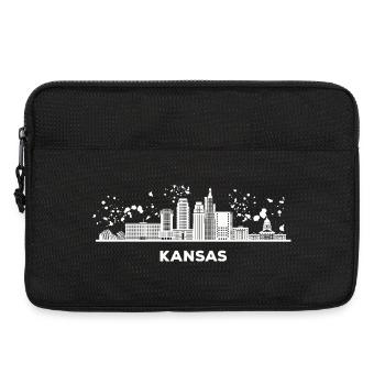 Kansans Skyline Cityscape Kansas - Sacoche pour ordinateur portable 13 pouces - noir - Devant