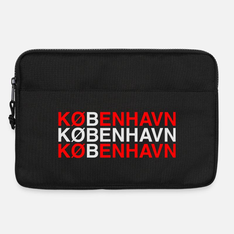 KOPENHAGEN Copenhagen Dänemark Denmark Flag - Laptoptasche 13" - Schwarz