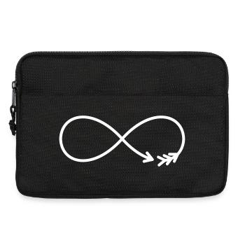 Infinity Sign Arrow Gift Love - Laptop bag 13" - black - Front