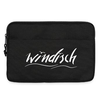 Windisch Script Design für Individualität - Laptoptasche 13" - Schwarz - Vorne