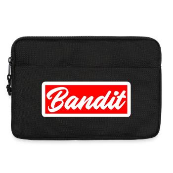 bandit thief crime criminal sticker hooligan gang - Laptop bag 13" - black - Front