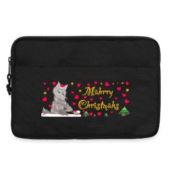 Iconic Wolf Christmas, MÄHrry Christmähs Stern - Laptop bag 13" - black - Front