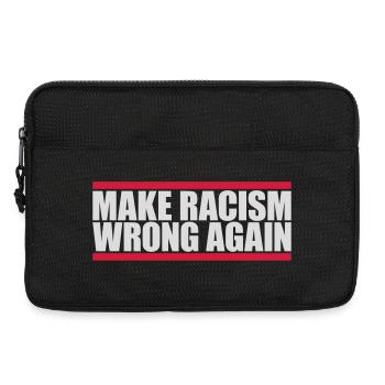 make racism wrong again - Laptop bag 13" - black - Front