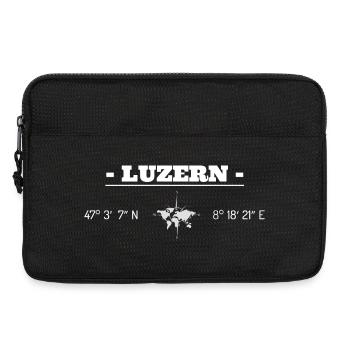 Koordinaten Luzern - Laptoptasche 13" - Schwarz - Vorne