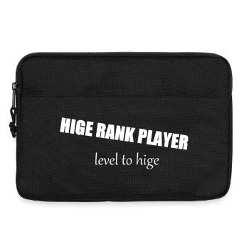 Gamer Rangaufstieg Motiv - Laptoptasche 13" - Schwarz - Vorne
