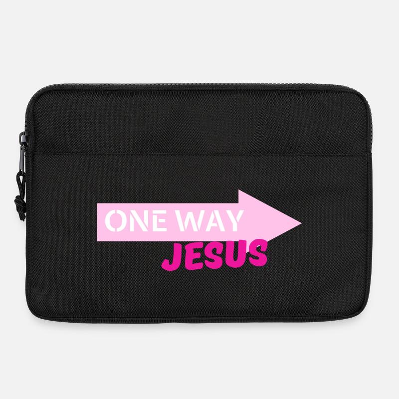 Einweg-Jesus-Pfeil - Laptoptasche 13" - Schwarz