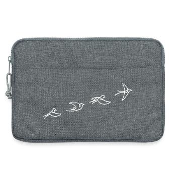 Le vol de l'oiseau blanc - Sacoche pour ordinateur portable 13 pouces - gris chiné - Devant