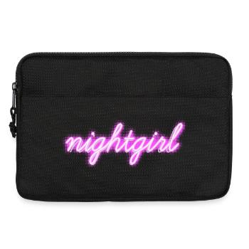 Fille de nuit - Sacoche pour ordinateur portable 13 pouces - noir - Devant